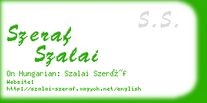szeraf szalai business card